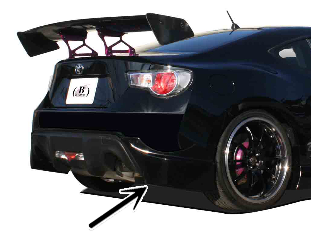 リアサイドディフューザー ZN6 | BORDER Racing リアサイドディフューザー ZN6 | BORDER Racing